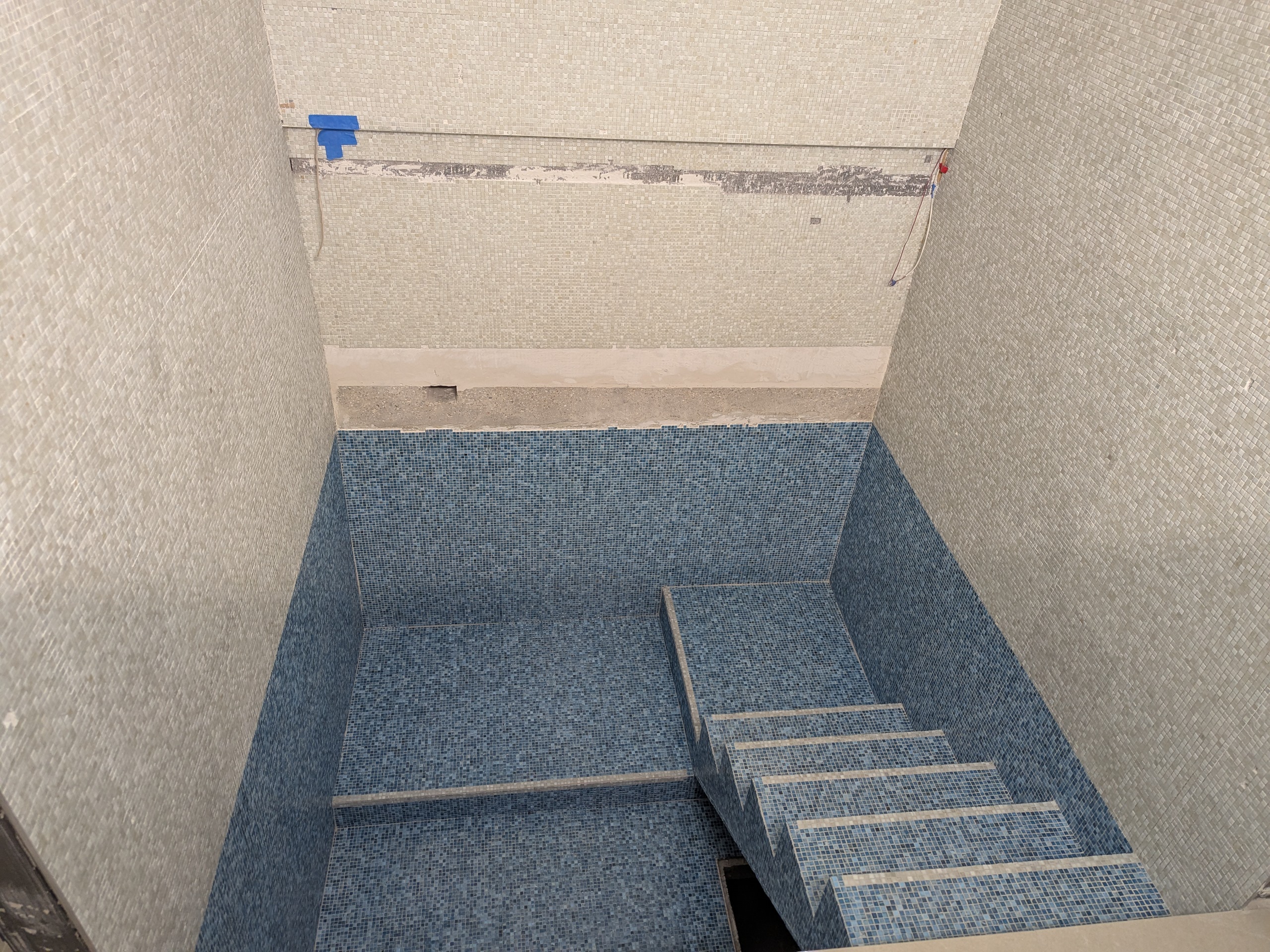 The Mikvah Pool under construction